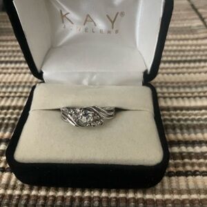Kay Jewelers Silver Three Stone Ring